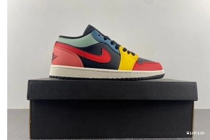 SE Jordan Low Black DN3739-060 Retro 1 Multi-Color 0727